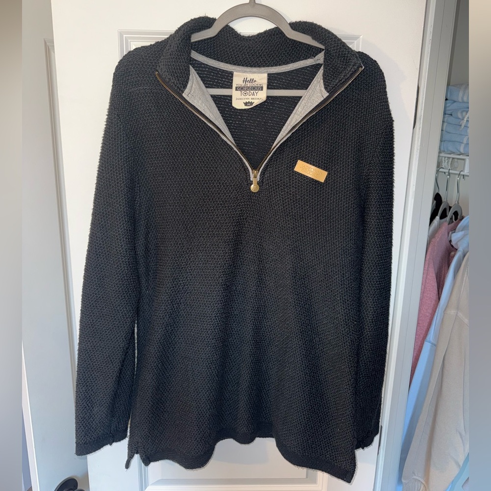 Jadelynn Brooke Black Zip-Up Women's Quarter Zip